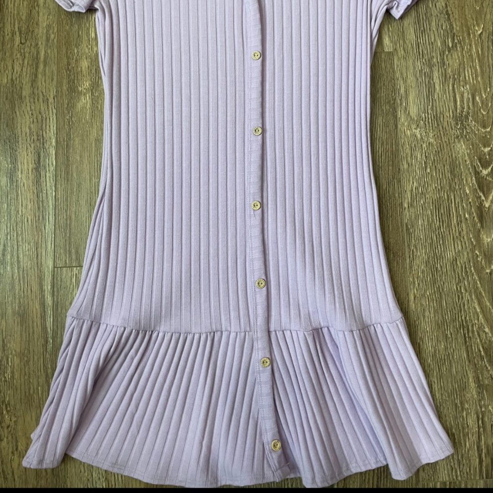 💜Button Up Ribbed Dress💜 - Picture 2 of 4
